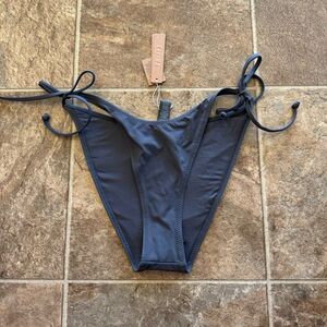 Skims Signature Swim Dippy Tie Bottom Gunmetal Size Large